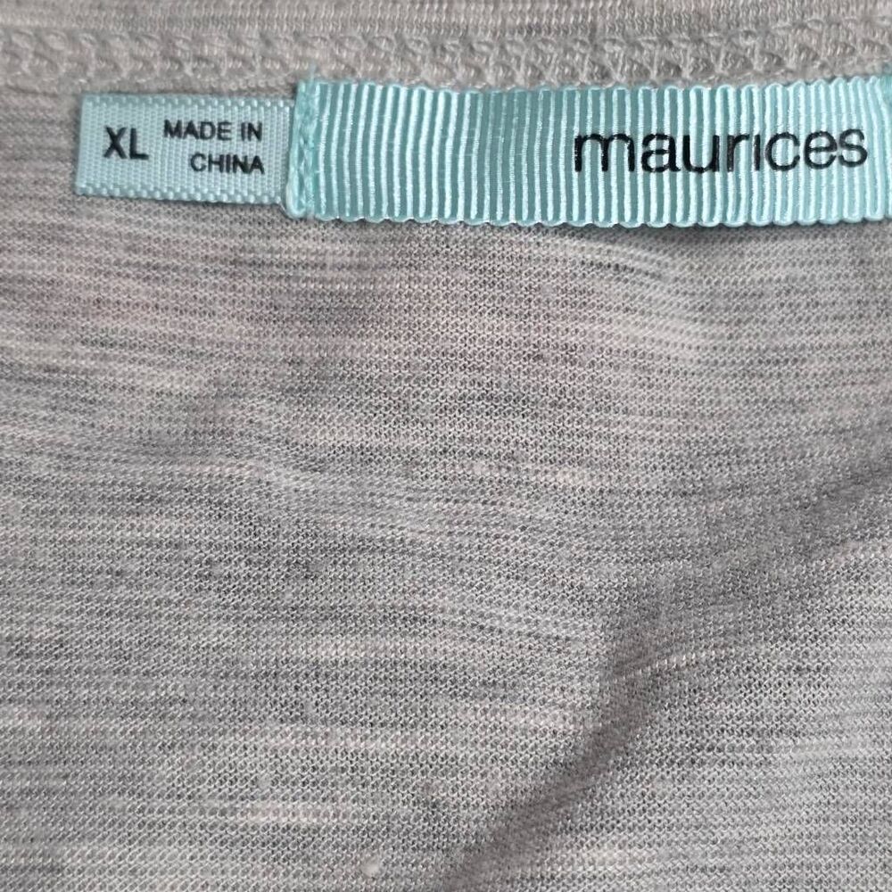 Maurices Arrow Print Raglan Top Womens XL Neutral - Picture 4 of 6